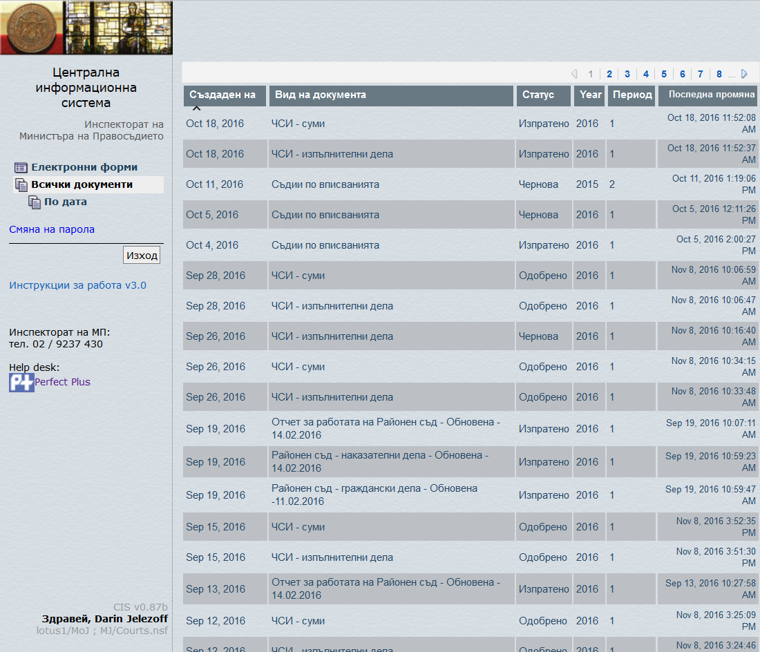 Project Central Information System