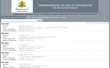 Information system for bankruptcy proceedings